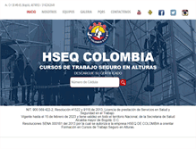 Tablet Screenshot of hseqcolombia.com